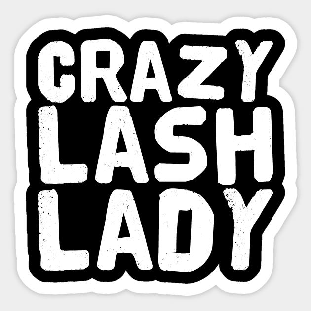 Crazy Lash Lady Sticker by captainmood